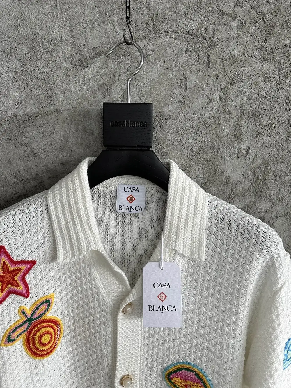 Casablanca Cotton-Feel Printed Knit Shirt - Image 2