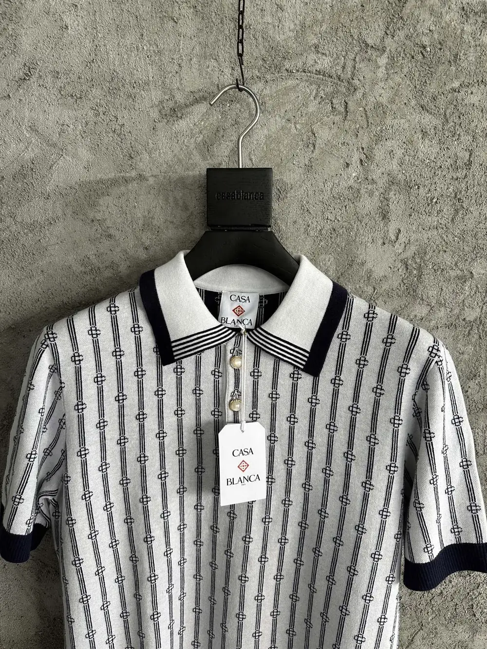 Casablanca Cotton-Feel Knit Shirt - Image 2