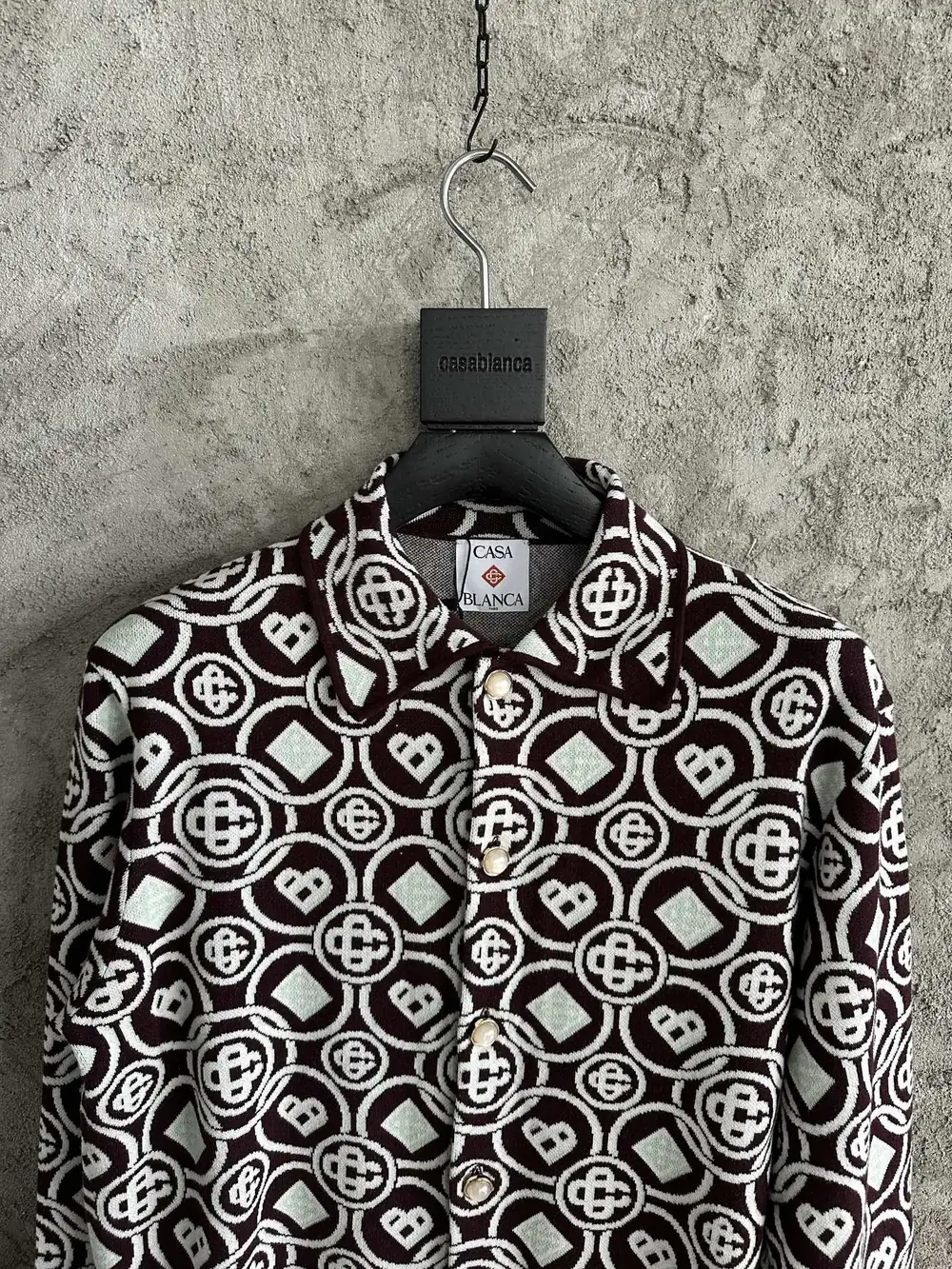 Casablanca Cotton-Feel Printed Knit Shirt - Image 2