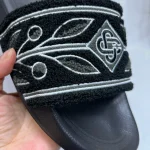 Embroidered Slides