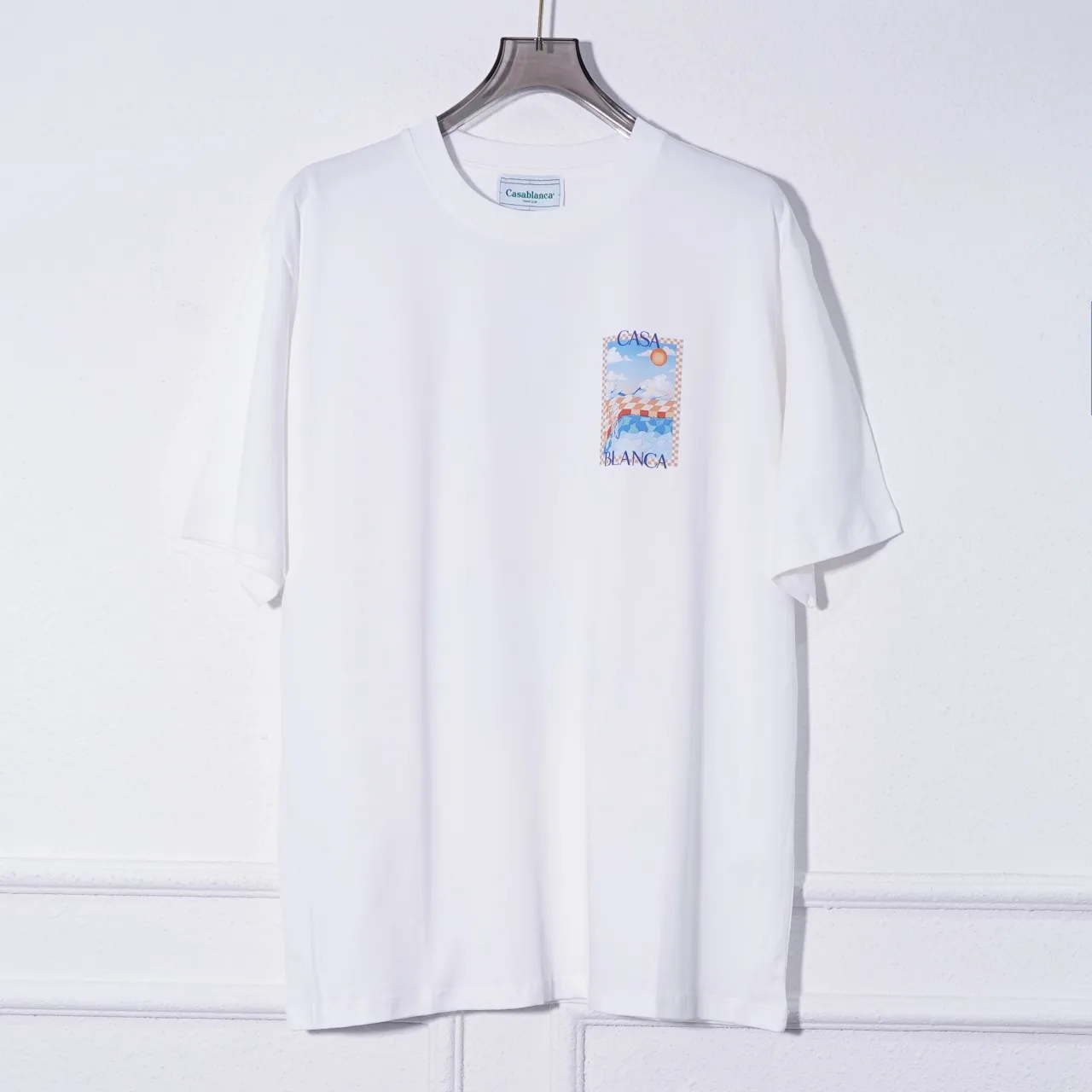 Casablanca Cotton Printed Round Neck T-Shirt #C6723W