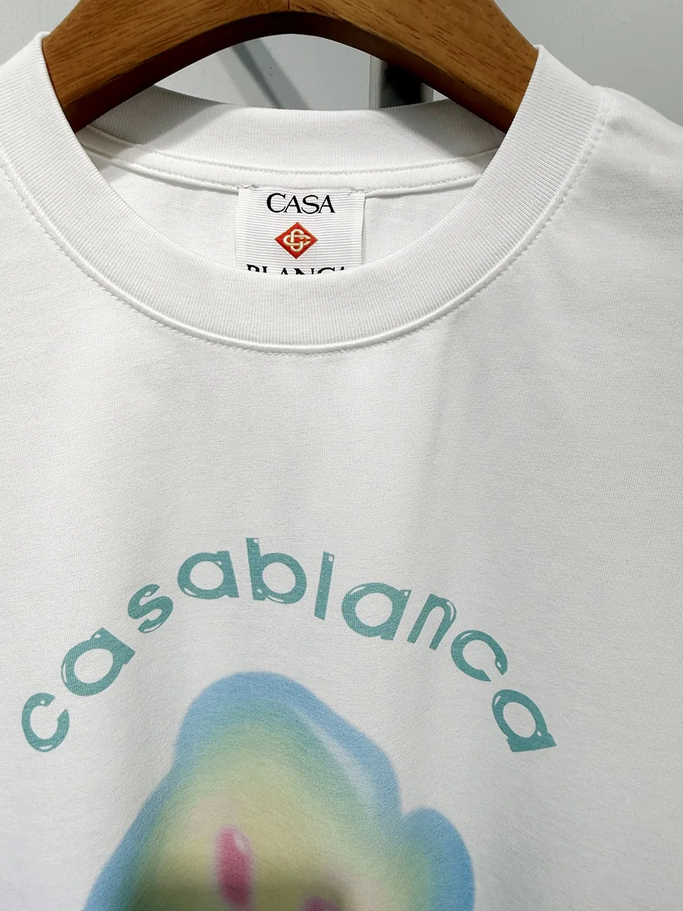 Casablanca Cotton-Feel Printed T-Shirt - Image 3