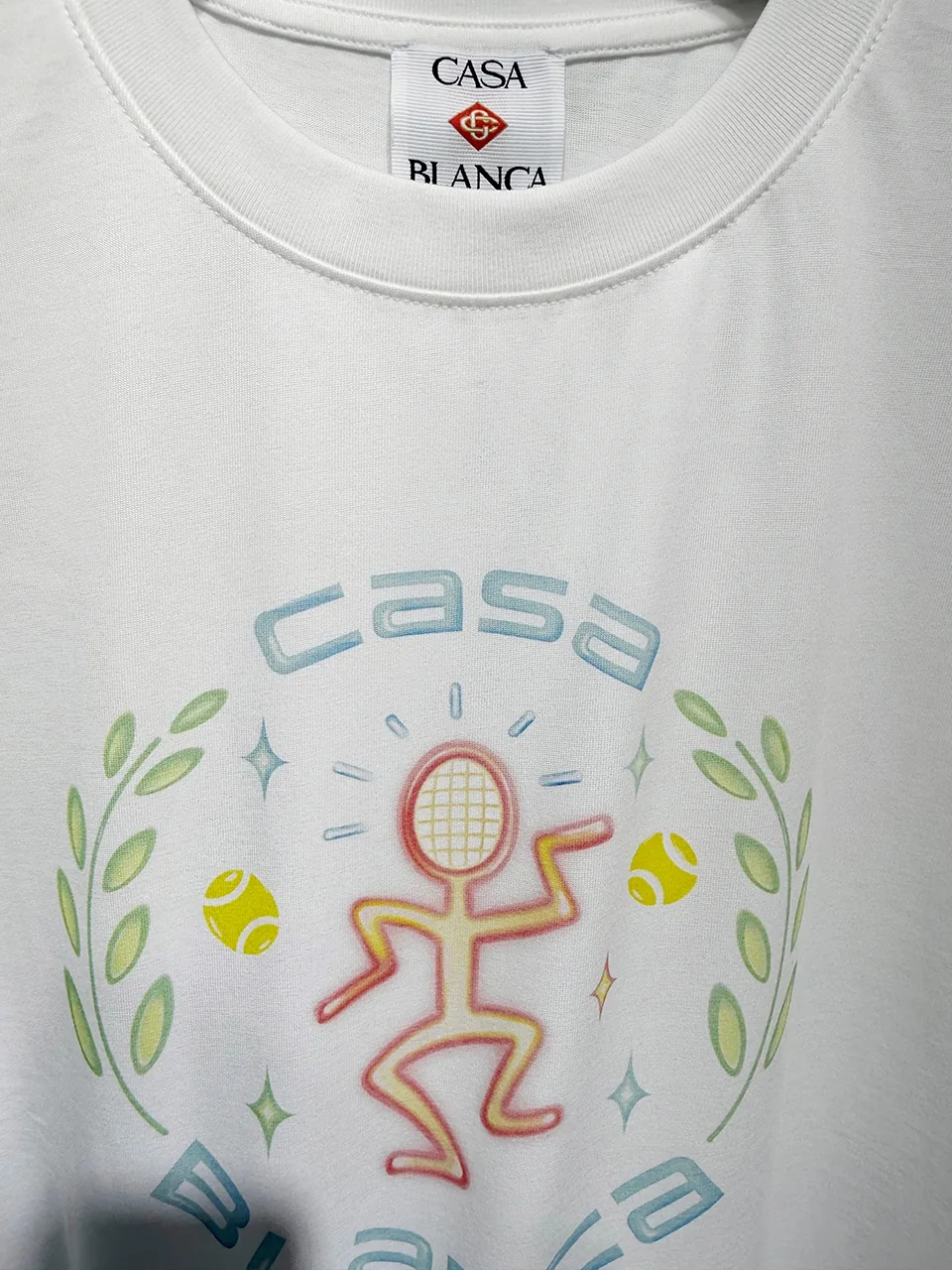 Casablanca Cotton-Feel Printed T-Shirt - Image 3