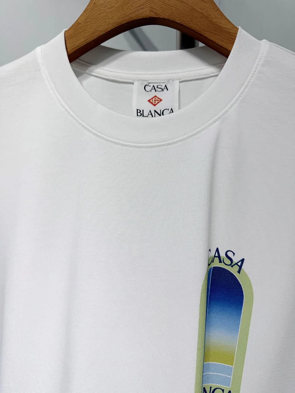 Casablanca Cotton-Feel Printed T-Shirt - Image 3