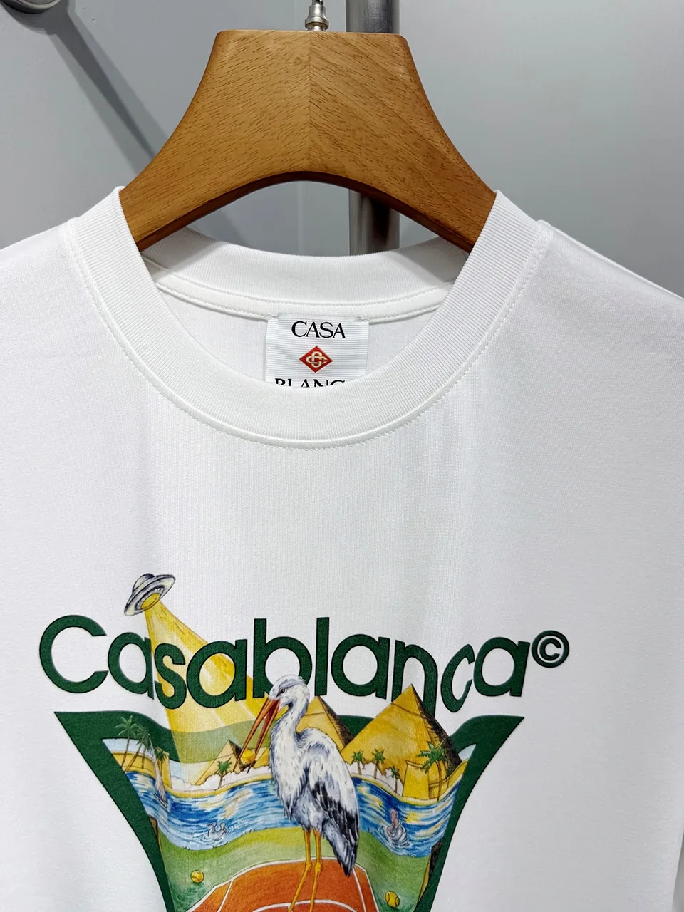 Casablanca Cotton-Feel Printed T-Shirt - Image 3