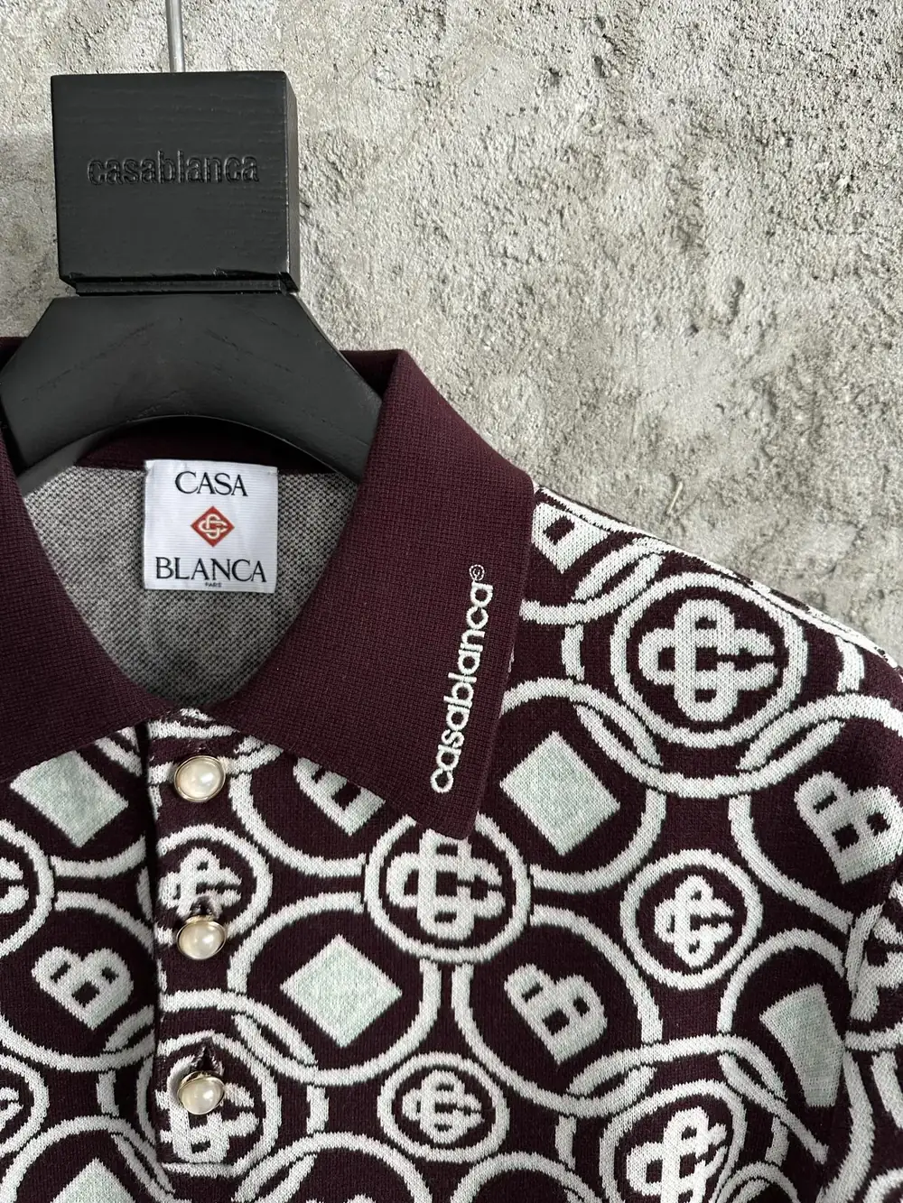 Casablanca Cotton-Feel Printed Knit Shirt - Image 3