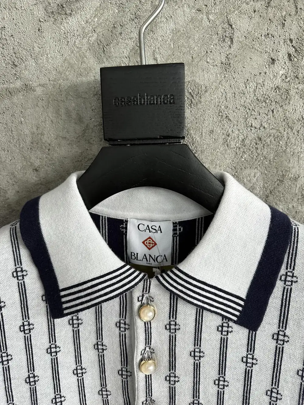 Casablanca Cotton-Feel Knit Shirt - Image 3