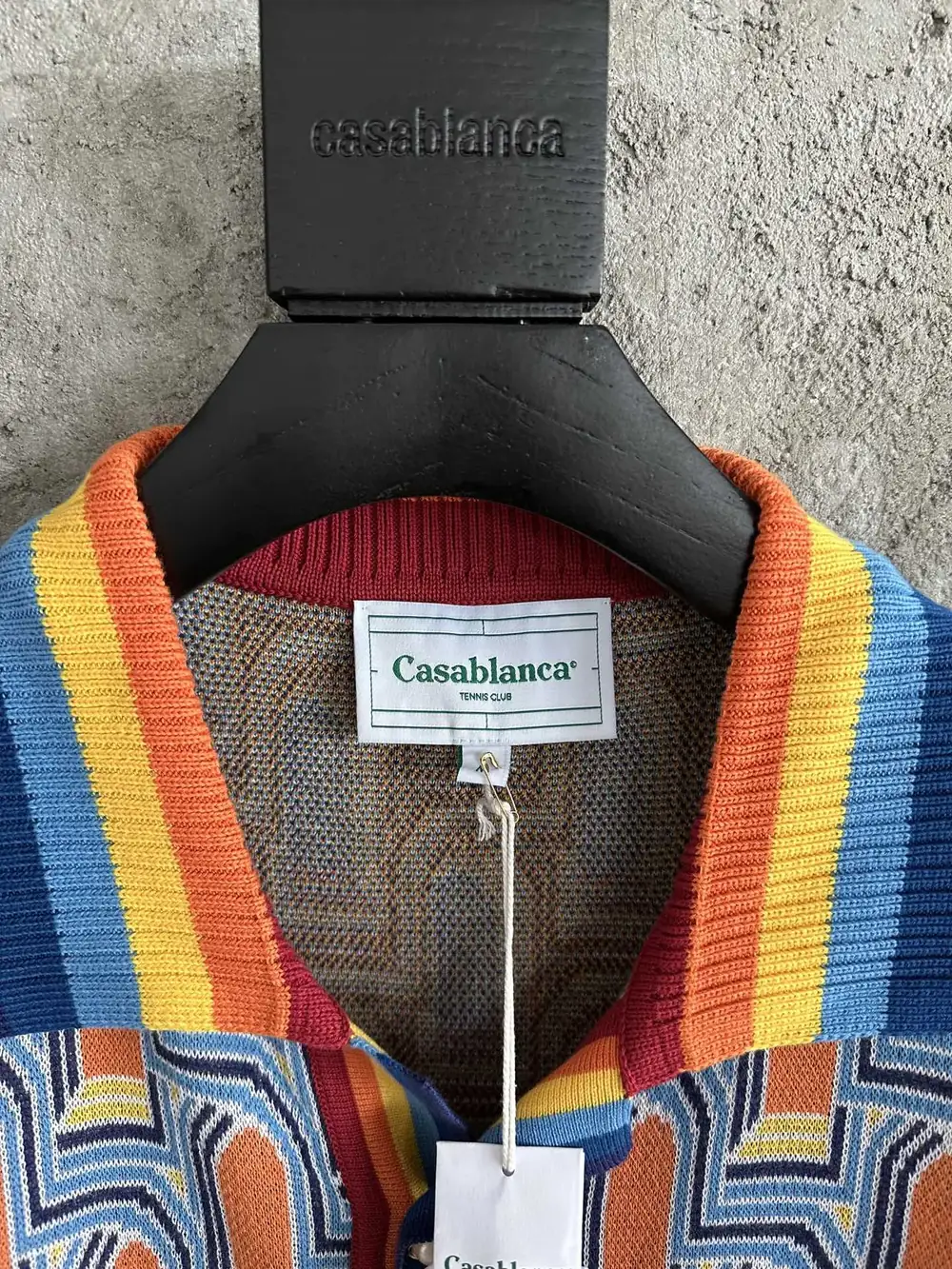 Casablanca Cotton-Feel Printed Knit Shirt - Image 3