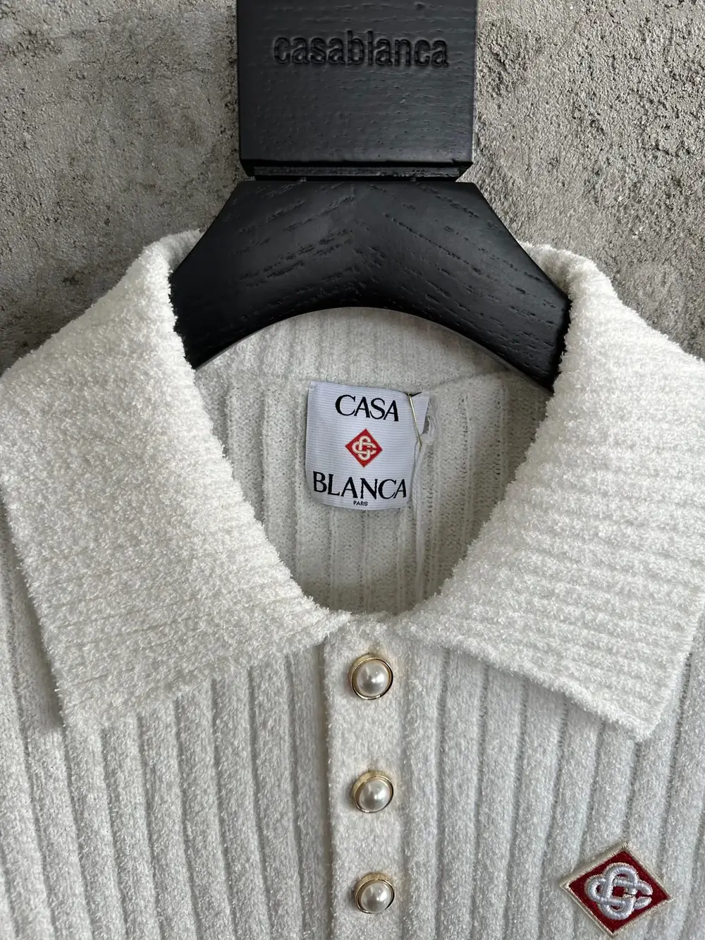 Casablanca Cotton-Feel Knit Shirt - Image 3