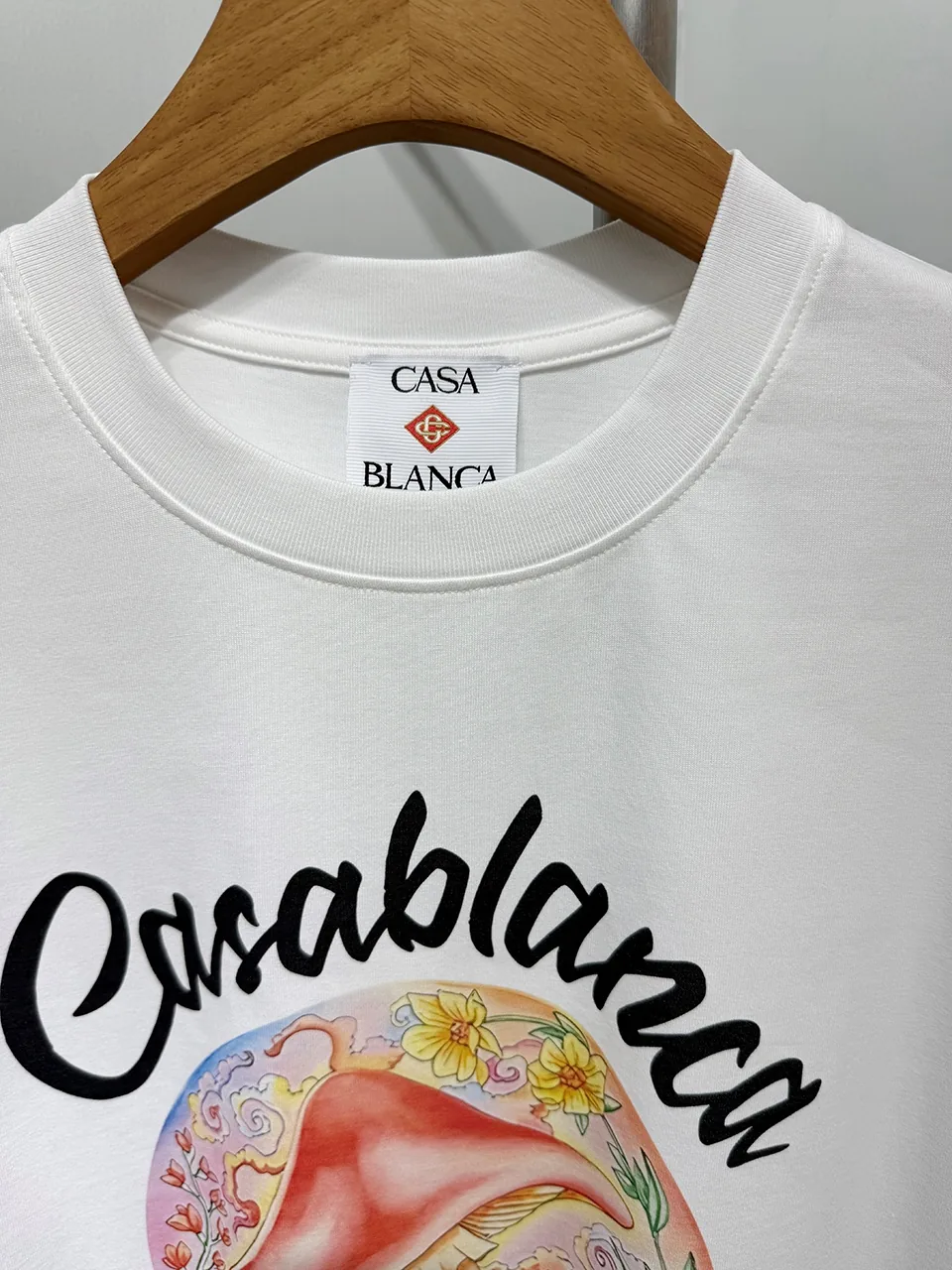 Casablanca Cotton-Feel Printed T-Shirt - Image 3