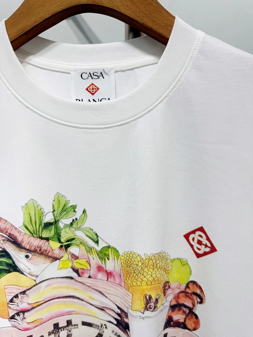 Casablanca Cotton-Feel Printed T-Shirt - Image 3