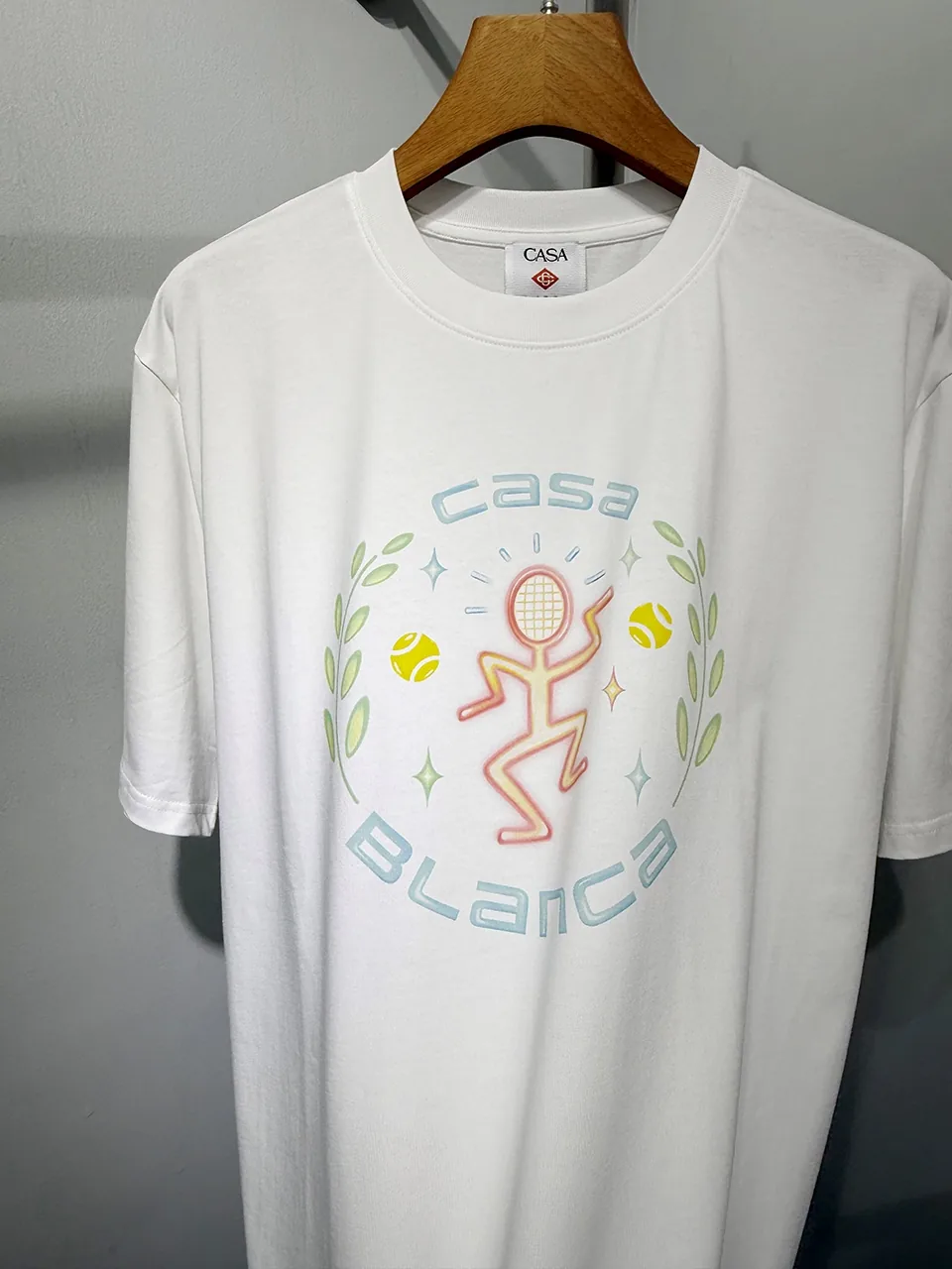 Casablanca Cotton-Feel Printed T-Shirt - Image 4