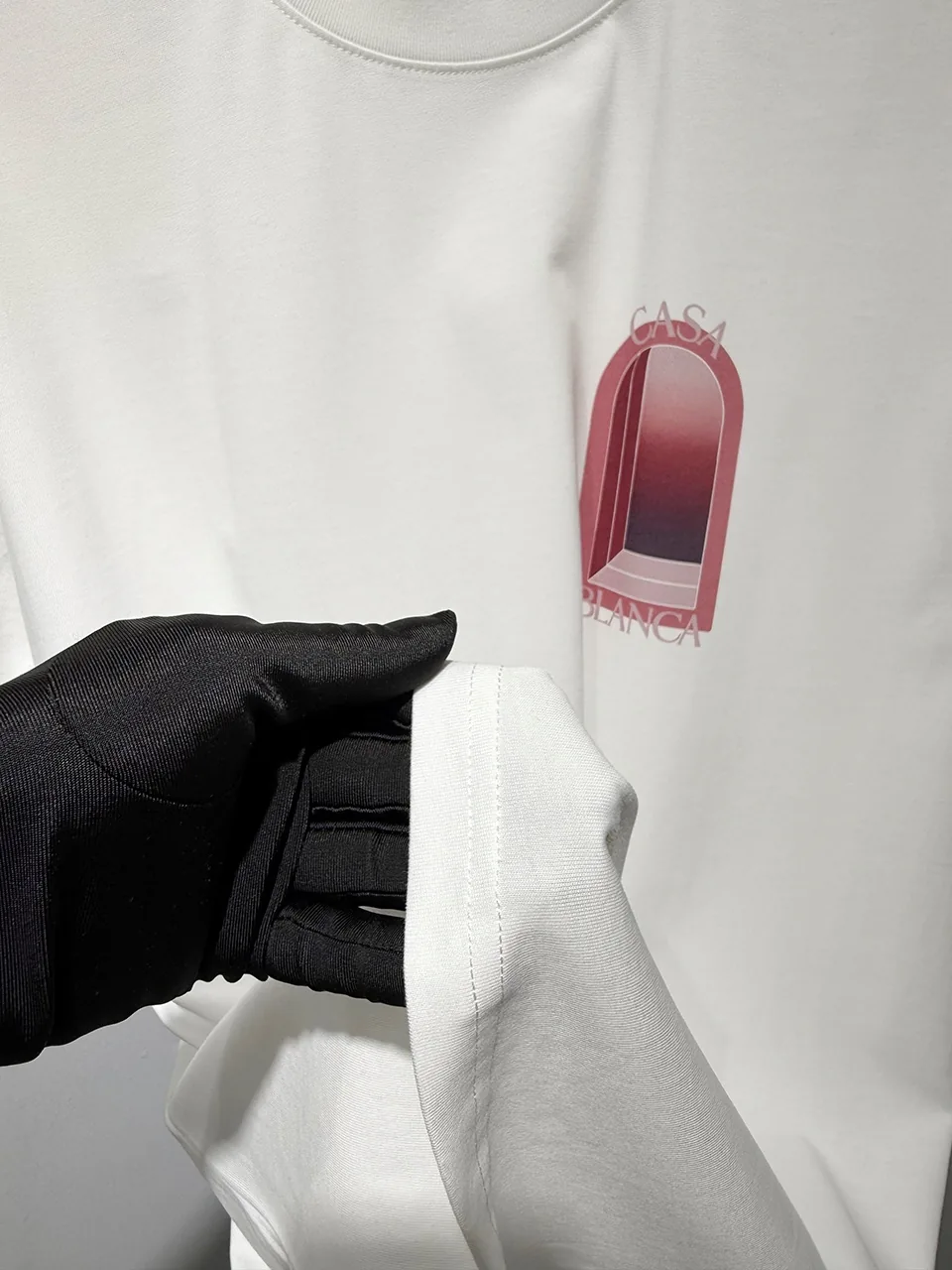Casablanca Cotton-Feel Printed T-Shirt - Image 4