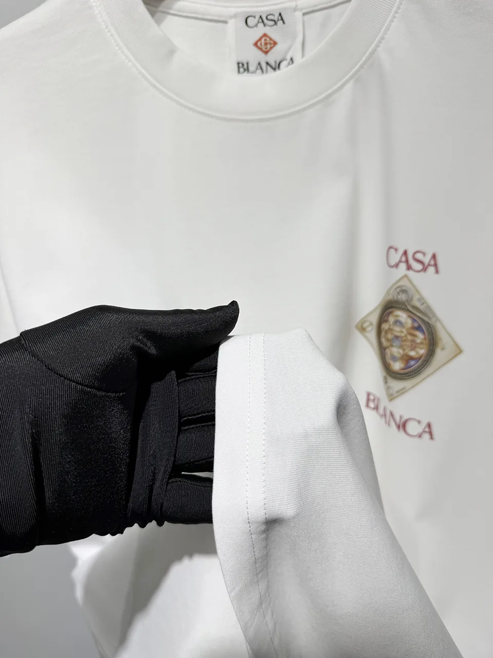 Casablanca Cotton-Feel Printed T-Shirt - Image 4