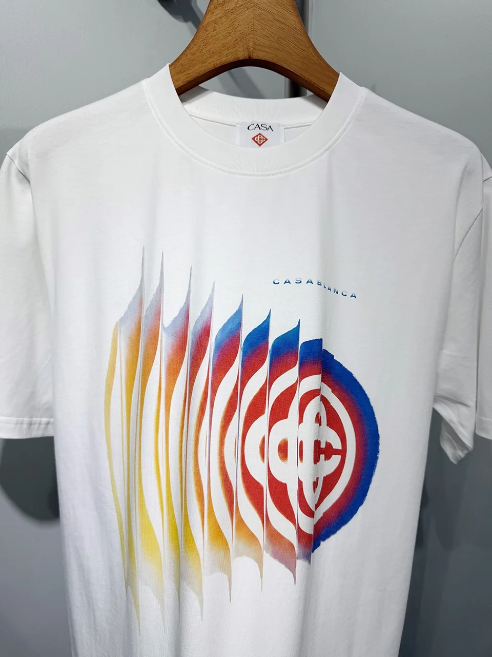 Casablanca Cotton-Feel Printed T-Shirt - Image 4