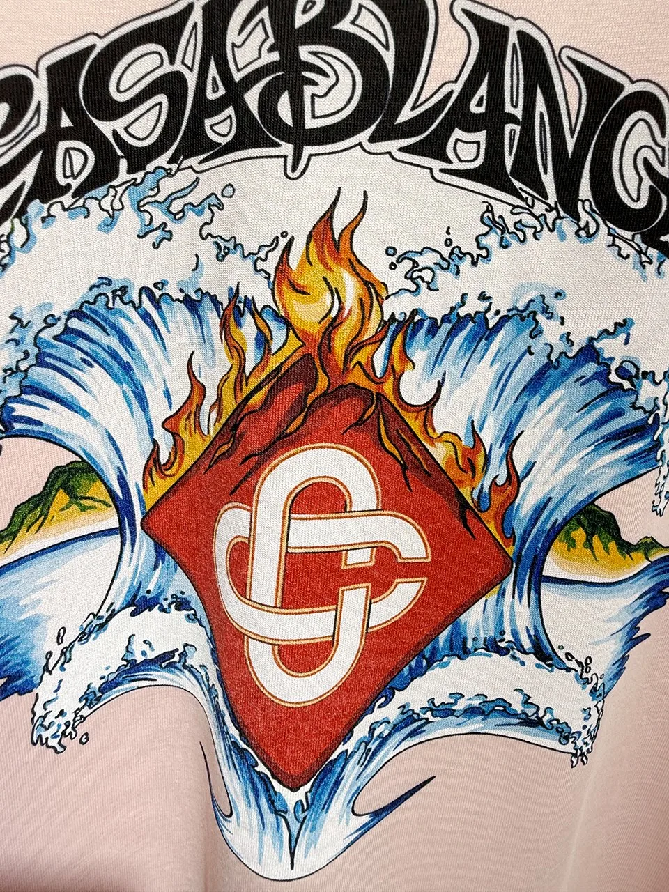 Casablanca Cotton-Feel Printed T-Shirt - Image 4