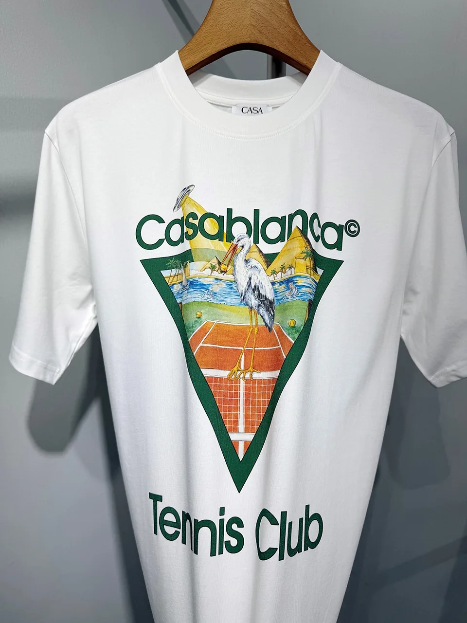 Casablanca Cotton-Feel Printed T-Shirt - Image 4