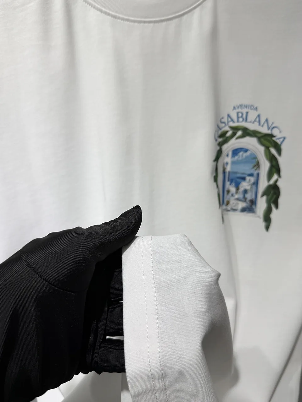 Casablanca Cotton-Feel Printed T-Shirt - Image 4