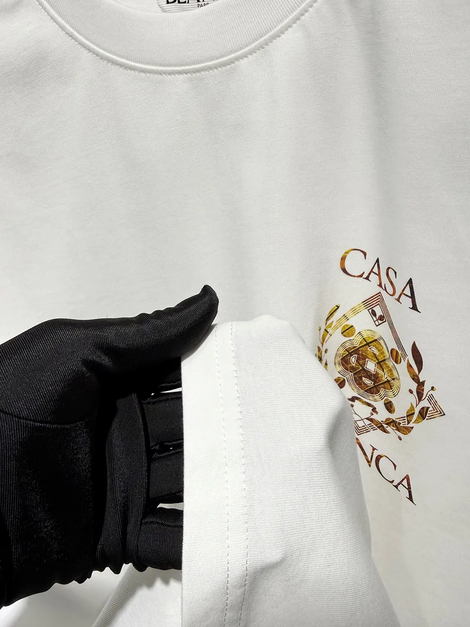 Casablanca Cotton-Feel Printed T-Shirt - Image 4