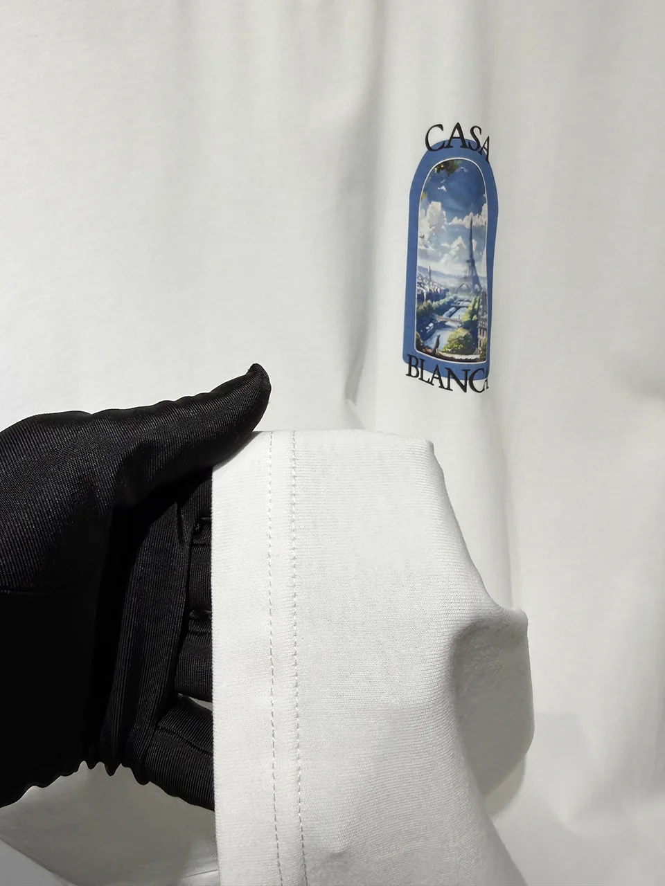 Casablanca Cotton-Feel Printed T-Shirt - Image 4