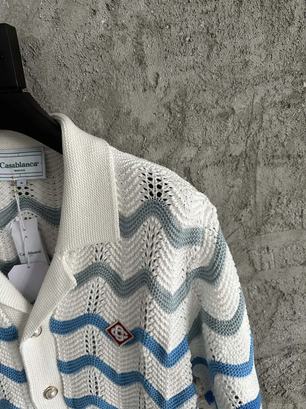 Casablanca Cotton-Feel Knit Shirt - Image 4