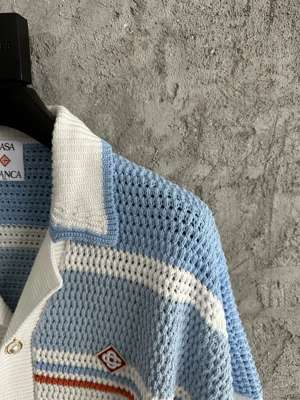 Casablanca Cotton-Feel Knit Shirt - Image 4