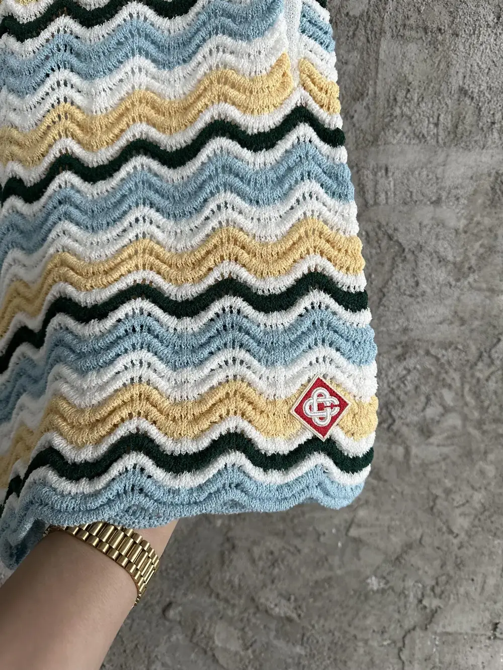 Casablanca Cotton-Feel Knit Shirt - Image 4