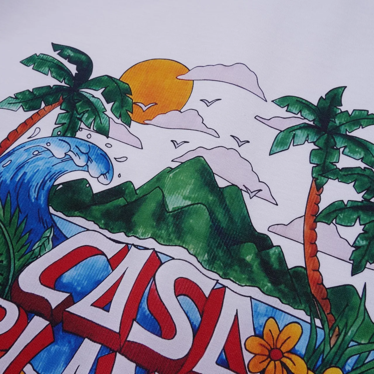 Casablanca Cotton-Feel Printed T-Shirt - Image 4