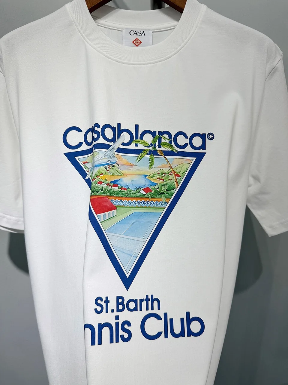 Casablanca Cotton-Feel Printed T-Shirt - Image 4