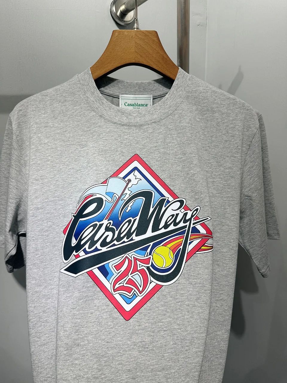 Casablanca Cotton-Feel Printed T-Shirt - Image 4