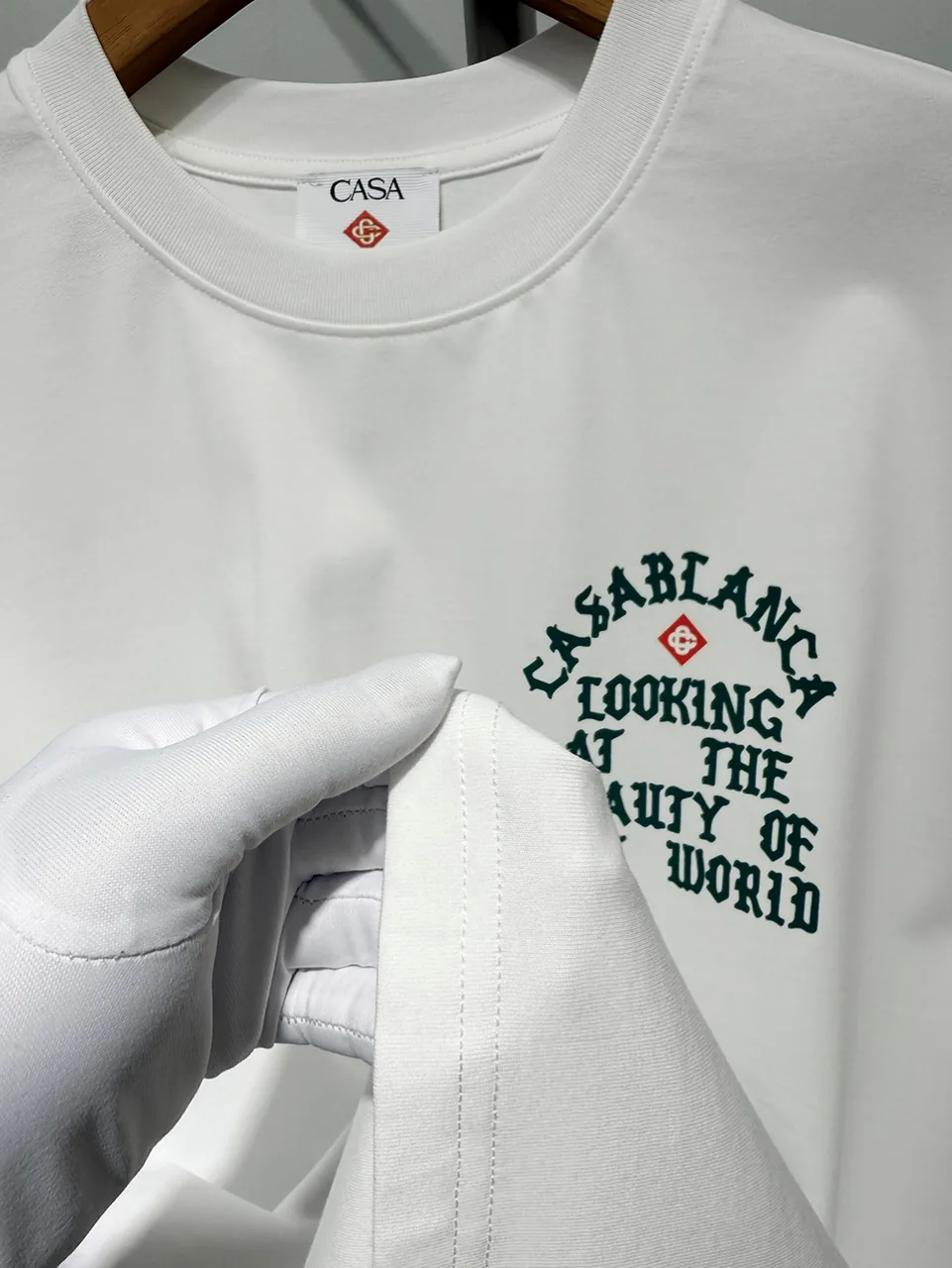 Casablanca Cotton-Feel Printed T-Shirt - Image 4