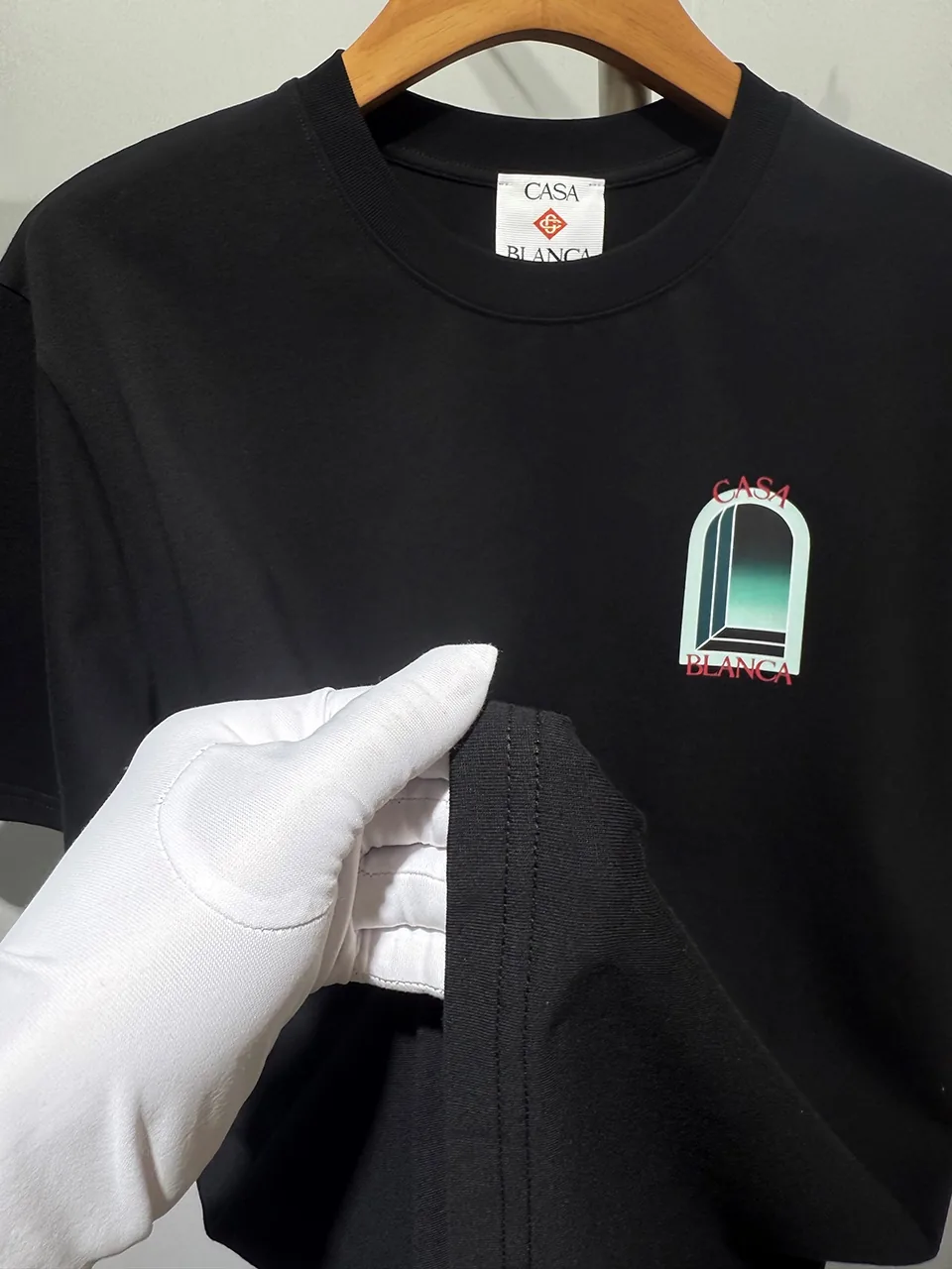 Casablanca Cotton-Feel Printed T-Shirt - Image 4