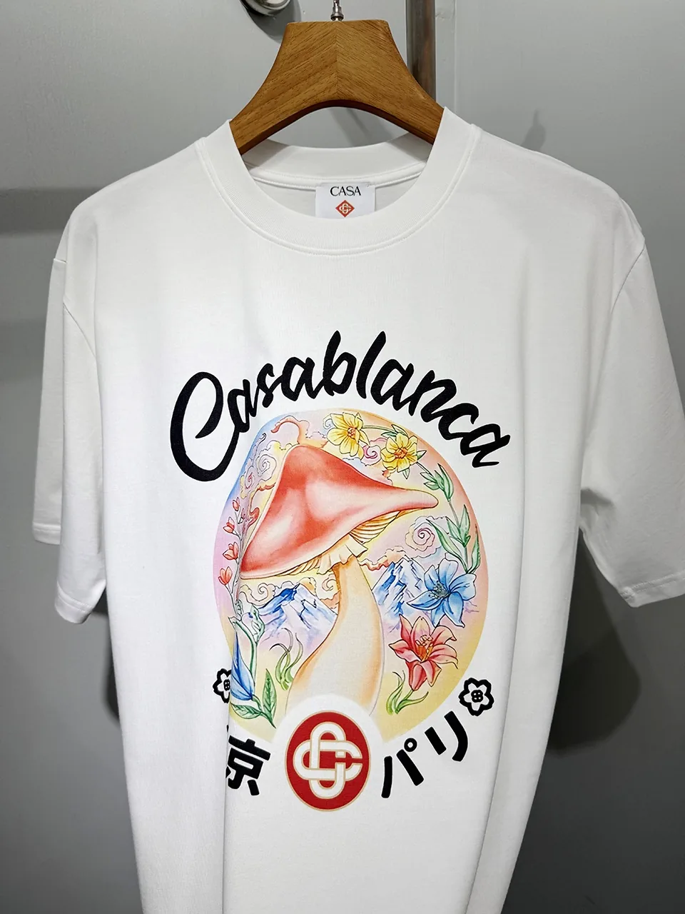 Casablanca Cotton-Feel Printed T-Shirt - Image 4