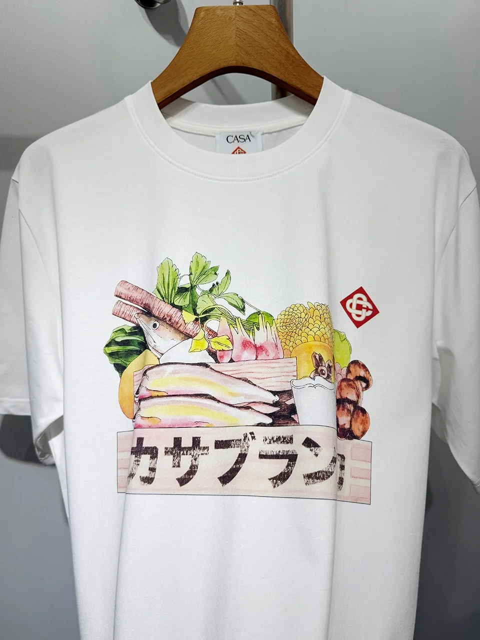Casablanca Cotton-Feel Printed T-Shirt - Image 4