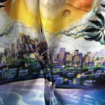 Silk-Feel Printed Short Sleeve Shirt