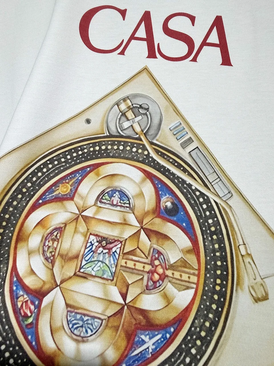 Casablanca Cotton-Feel Printed T-Shirt - Image 5