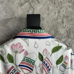 Silk-Feel Printed Short Sleeve Shirt